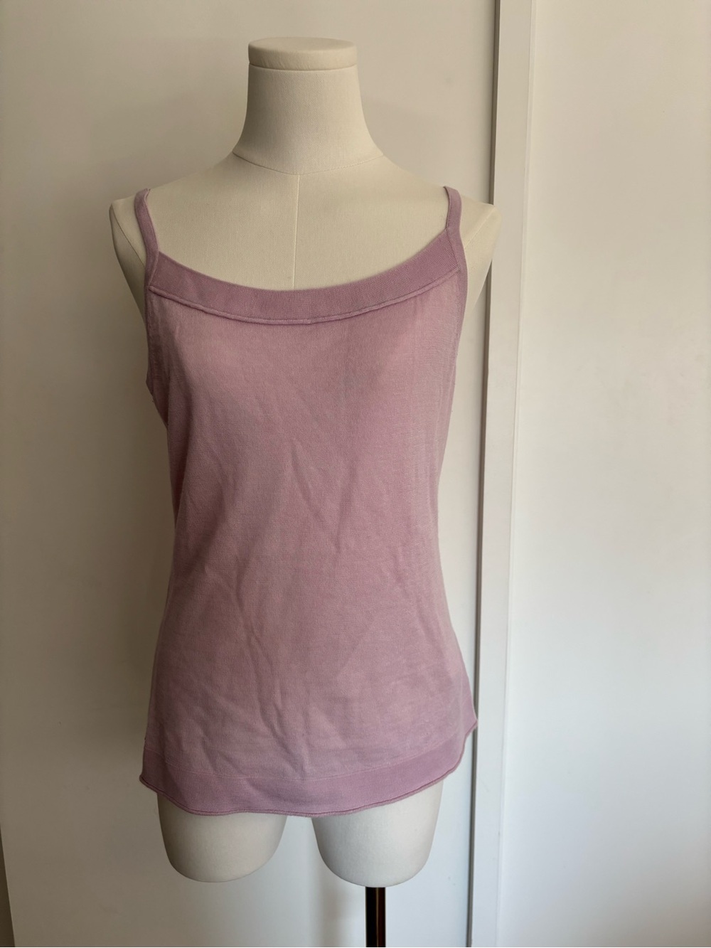 Lafayette 148 NY Pink Sleeveless Sweater Top 100% Cashmere Small NWT